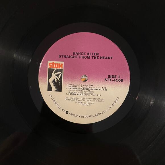 Rance Allen - Straight From The Heart LP soul funk gospel - Picture 3 of 4